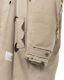 MAISON MIHARA YASUHIRO-DISTRESSED BALMACAAN COAT-A15CT051