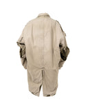 MAISON MIHARA YASUHIRO-DISTRESSED BALMACAAN COAT-A15CT051