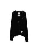 MAISON MIHARA YASUHIRO-DISTRESSED KNIT CARDIGAN-J15CD711
