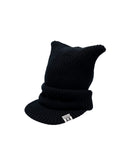 MAISON MIHARA YASUHIRO-MASKED CAT VISOR KNIT CAP-A15AC402