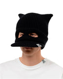 MAISON MIHARA YASUHIRO-MASKED CAT VISOR KNIT CAP-A15AC402