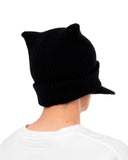 MAISON MIHARA YASUHIRO-MASKED CAT VISOR KNIT CAP-A15AC402