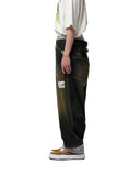 MAISON MIHARA YASUHIRO-SWEAT PANTS COMBINED DENIM PANTS-A16PT024