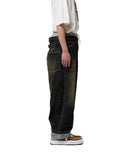 MAISON MIHARA YASUHIRO-SWEAT PANTS COMBINED DENIM PANTS-A16PT024