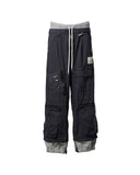 MAISON MIHARA YASUHIRO-SWEAT PANTS COMBINED FLIGHT PANTS-A16PT043