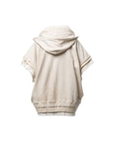 MAISON MIHARA YASUHIRO-TRIPLE LAYERED ZIP-UP SWEAT VEST-J16VT762