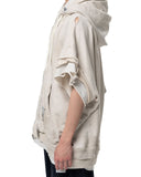 MAISON MIHARA YASUHIRO-TRIPLE LAYERED ZIP-UP SWEAT VEST-J16VT762