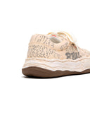 MAISON MIHARA YASUHIRO-"OLIVER" OG SOLE GRAFFITI  PRINTED CANVAS LOW-A16FW705