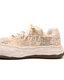 MAISON MIHARA YASUHIRO-"OLIVER" OG SOLE GRAFFITI  PRINTED CANVAS LOW-A16FW705