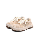 MAISON MIHARA YASUHIRO-"OLIVER" OG SOLE GRAFFITI  PRINTED CANVAS LOW-A16FW705