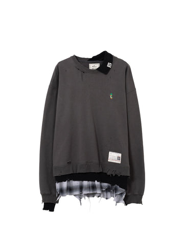 MAISON MOHARA YASUHIRO-TRIPLE LAYERED SWEATER-A15PO572