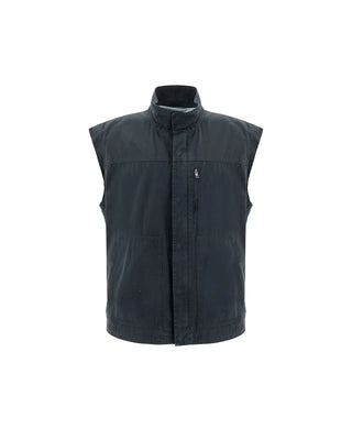 MM6-HIGH COLLAR FRONT ZIP 2 TONE GILET-SH0FB0011 MTN045 961