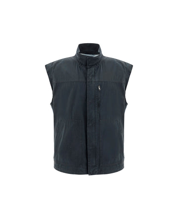 MM6-HIGH COLLAR FRONT ZIP 2 TONE GILET-SH0FB0011 MTN045 961