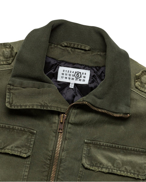 MM6-WASHED GILET-SH2FB0013 M35439 728