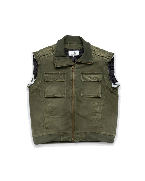 MM6-WASHED GILET-SH2FB0013 M35439 728