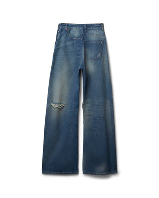MM6-WOMENS TWIST WIDE LEG JEANS-S52LA0243 M30016 961