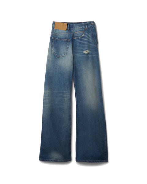 MM6-WOMENS TWIST WIDE LEG JEANS-S52LA0243 M30016 961