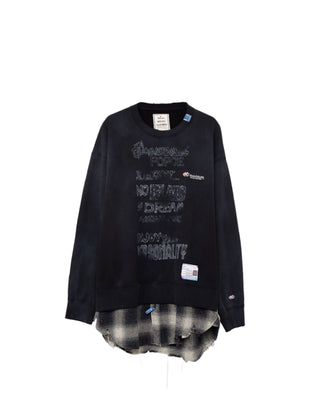 MMY-SHIRT COMBINED PULLOVER SWEATSHIRT-A11PO602