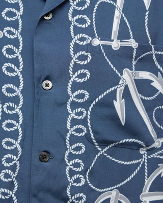 NEIGHBORHOOD-ANCHOR HAWAIIAN SHIRT SS NAVY-231TSNH-SHM07