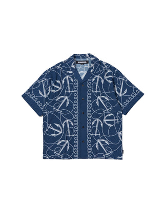 NEIGHBORHOOD-ANCHOR HAWAIIAN SHIRT SS NAVY-231TSNH-SHM07