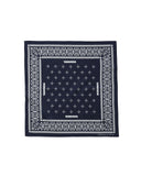 NEIGHBORHOOD-CROSS PATTERN BANDANA-NAVY