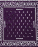 NEIGHBORHOOD-CROSS PATTERN BANDANA-PURPLE