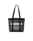 NEIGHBORHOOD-DENIM TOTE BAG -M-BLACK-252TQNH-CG03
