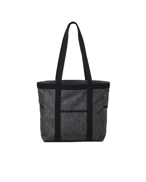NEIGHBORHOOD-DENIM TOTE BAG -M-BLACK-252TQNH-CG03
