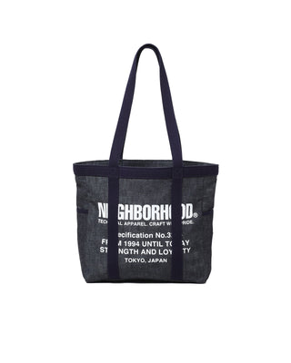 バッグ NEIGHBORHOOD DENIM TOTE BAG M NEIGHBORHOOD-DENIM TOTE BAG -M-INDIGO-252TQNH-CG03 – HEADQUARTER