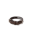 NEIGHBORHOOD-LEATHER DOG COLLAR NARROW-BROWN-252PKNH-AC05