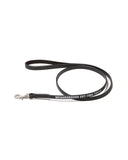 NEIGHBORHOOD-LEATHER DOG LEASH NARROW-BLACK-252PKNH-AC03