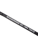 NEIGHBORHOOD-LEATHER DOG LEASH NARROW-BLACK-252PKNH-AC03