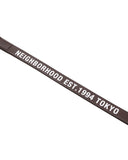 NEIGHBORHOOD-LEATHER DOG LEASH WIDE-BROWN-252PKNH-AC04