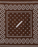 NEIGHBORHOOD -LINE PATTERN BANDANA-BROWN-252BXNH-AC03