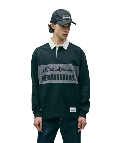 NEIGHBORHOOD -NH X EDDIE BAUER . RUGBY SHIRT LS-252ZMEBN-CSM03