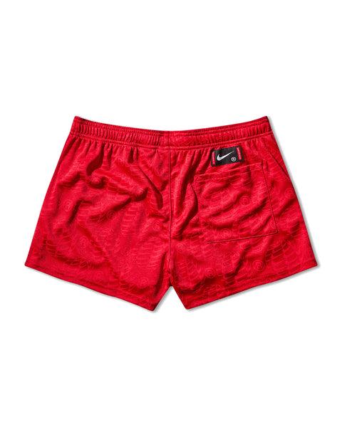 NIKE-MARTINE ROSE FOOTBALL SHORTS UNIVERSITY RED-HM9025-657