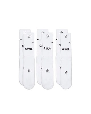NIKE-NOCTA SOCKS-WHITE-DD9240-100