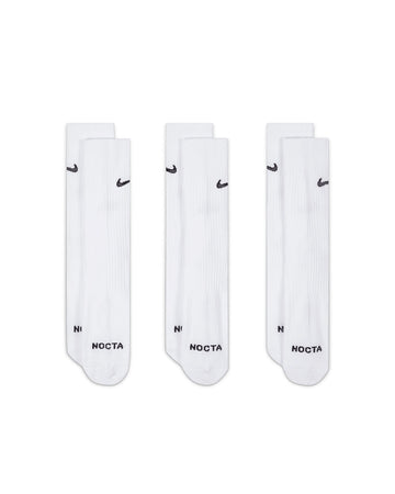 NIKE-NOCTA SOCKS-WHITE-DD9240-100