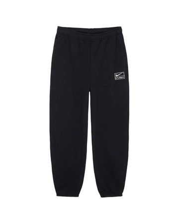 NIKE-STÜSSY  STONE WASHED FLEECE PANTS-BLACK-FN5235-010
