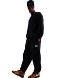 NIKE-STÜSSY  STONE WASHED FLEECE PANTS-BLACK-FN5235-010