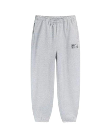 NIKE-STÜSSY  STONE WASHED FLEECE PANTS-GRAY-FN5231-050