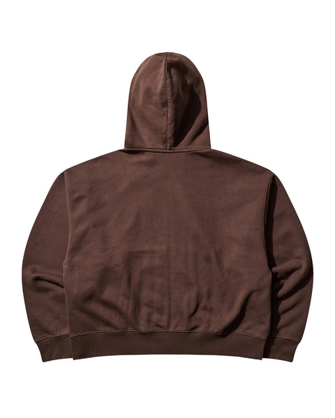 NIKE-STÜSSY  STONE WASHED FLEECE HOODIE-BROWN- FJ9175-261