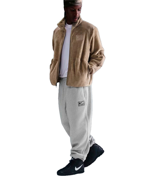 NIKE-STÜSSY STONE WASHED FLEECE HOODIE-BROWN- FJ9175-261