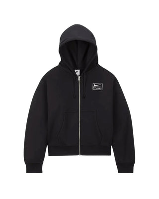 NIKE-STÜSSY  STONE WASHED FLEECE HOODIE-BLACK-FJ9175-010