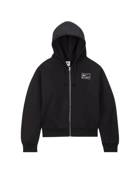 NIKE-STÜSSY  STONE WASHED FLEECE HOODIE-BLACK-FJ9175-010