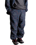 NORBIT-AINU QUILTED PANTS-NAVY-HNPT-2003