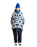 NORBIT-UNEVEN DYED PRINT PULLOVER SHIRT-NAVY-HNSH-2002