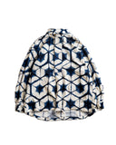 NORBIT-UNEVEN DYED PRINT PULLOVER SHIRT-NAVY-HNSH-2002