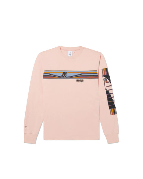 PUMA X NOAH LONG  SLEEVE TEE ROSE