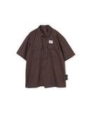 UNDERCOVER-DICKIES SS SHIRT-BROWN-UC1F4403